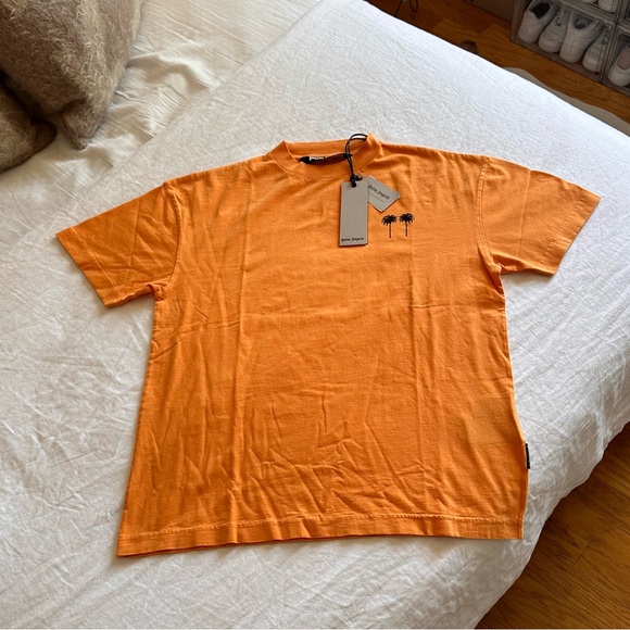 NWT RARE Palm Angels x Setai Miami Beach | Exclusive Tee in Orange - Picture 2 of 6